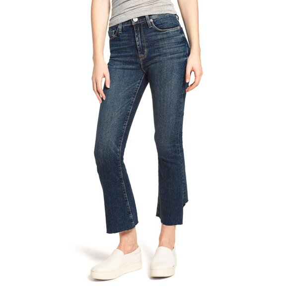 NWT HUDSON Holly High Rise Crop Flare Step Hem Jeans 27 Loss Control NEW - Picture 2 of 9
